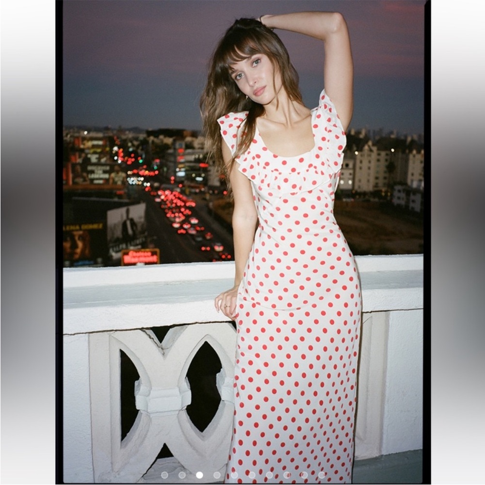 Realisation Par White Maxi Sundress Scoop Neck